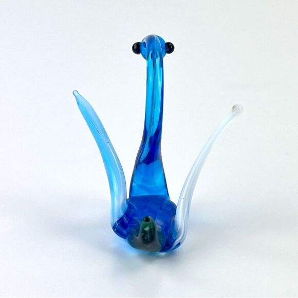 Vintage Art Glass Murano Style Swan Goose Hand Blown Figurine - Picture 3 of 6